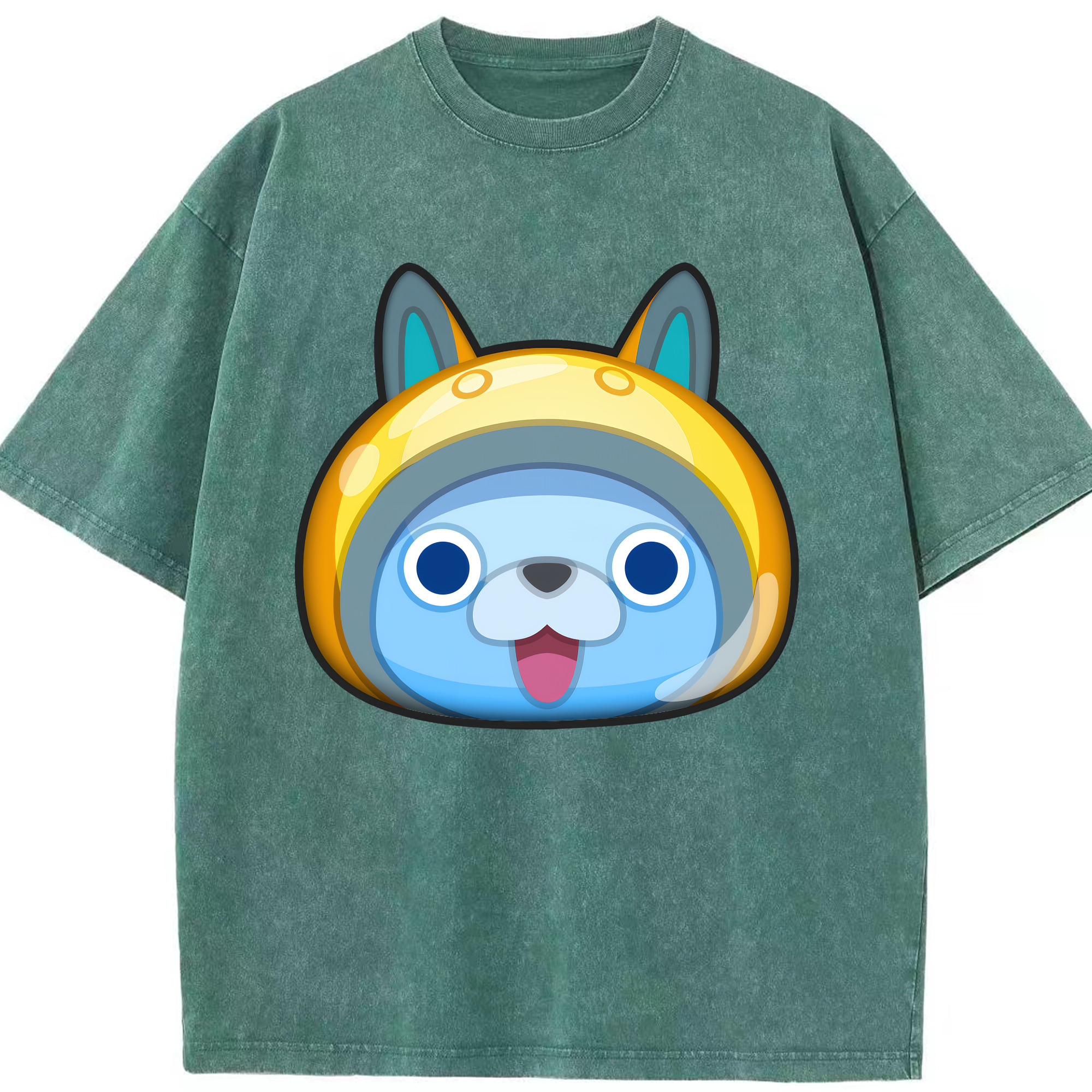 （画像用） 妖怪ウォッチ Yo-kai Watch 綿100% ヴィンテージ風 半袖Tシャツ（フロントプリント）